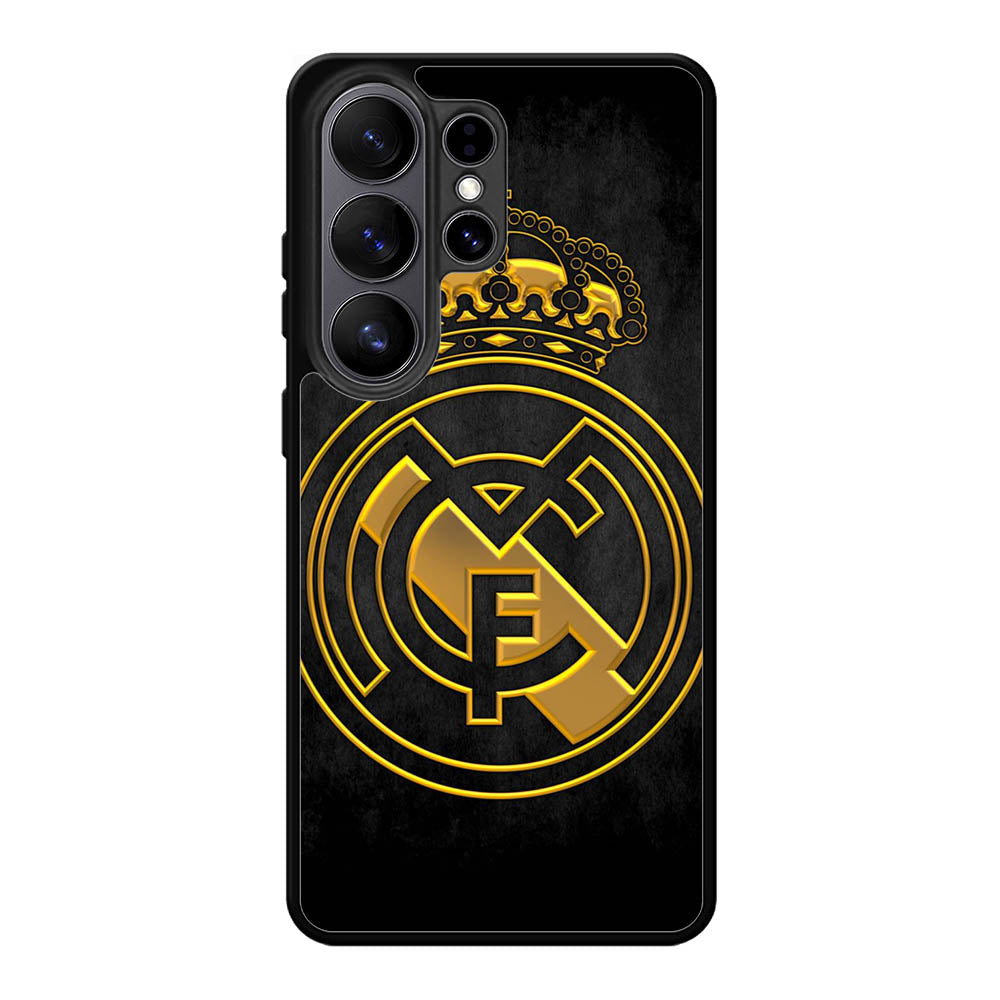Real Madrid Gold Samsung Galaxy S26 Ultra phone case with DC1550 design