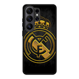 Real Madrid Gold Samsung Galaxy S26 Ultra phone case with DC1550 design