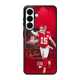 Patrick Mahomes Wallpaper Samsung Galaxy S26 Plus phone case