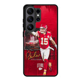 Patrick Mahomes Wallpaper Samsung Galaxy S26 Ultra phone case
