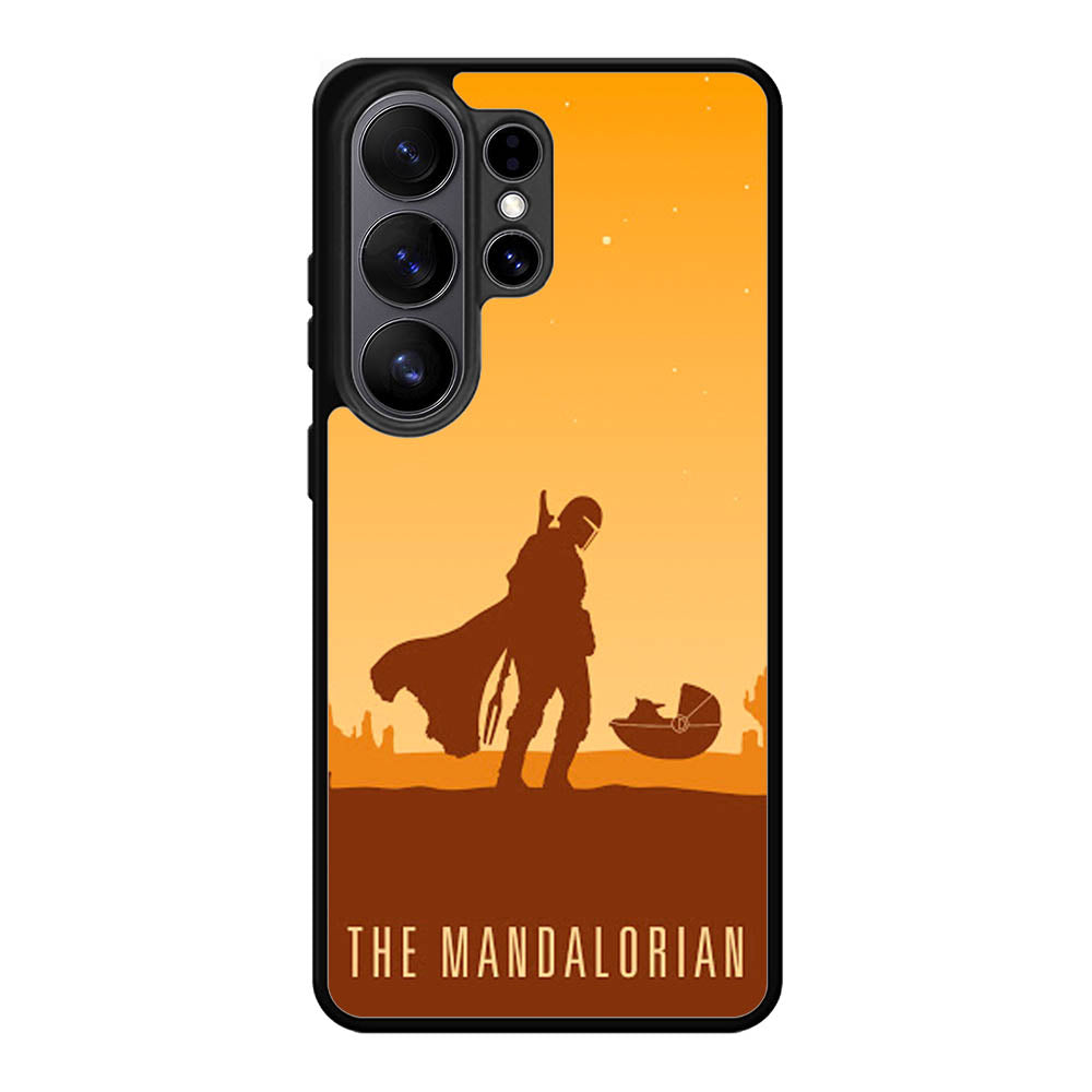 Baby Yoda And Mandalorian X Samsung Galaxy S26 Ultra phone case with DC0128 design