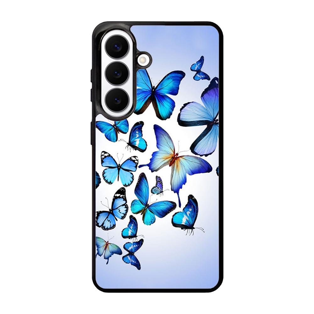 Beautiful Blue Butterfly Samsung Galaxy S26 phone case