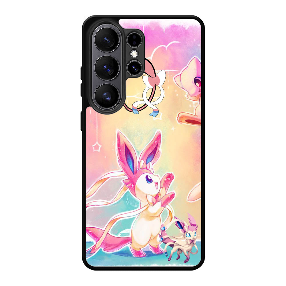 Pokemon Sylveon And Mew Samsung Galaxy S26 Ultra Case DC1496