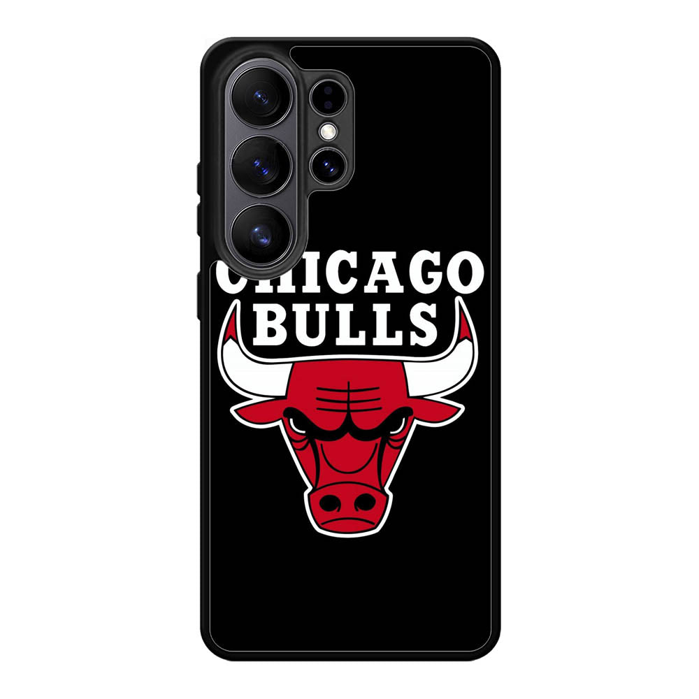 Chicago Bulls Logo Case Samsung Galaxy S26 Ultra phone case with DC0322 design