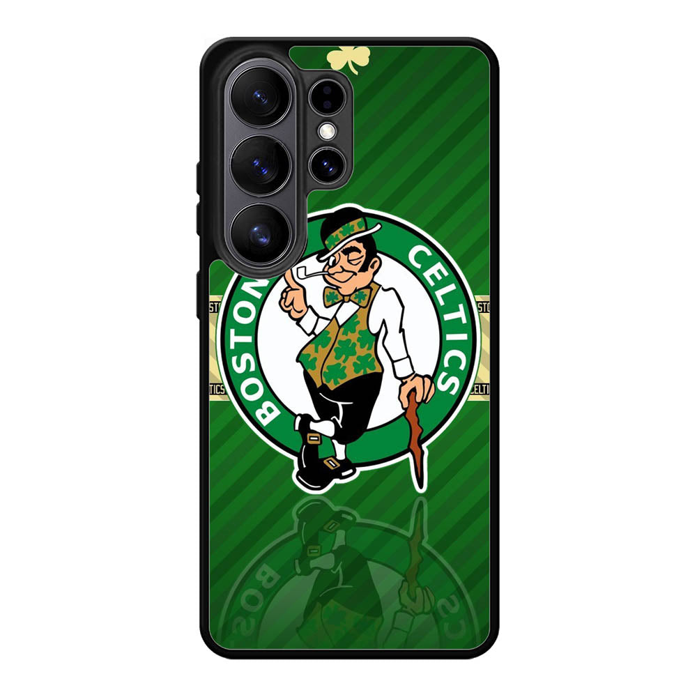 Boston Celtics Logo Case Samsung Galaxy S26 Ultra phone case with DC0235 design