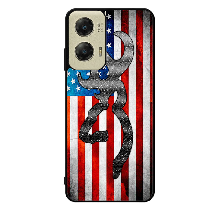 Camo American Flag 1st Motorola Moto G Stylus 5G 2024 Case