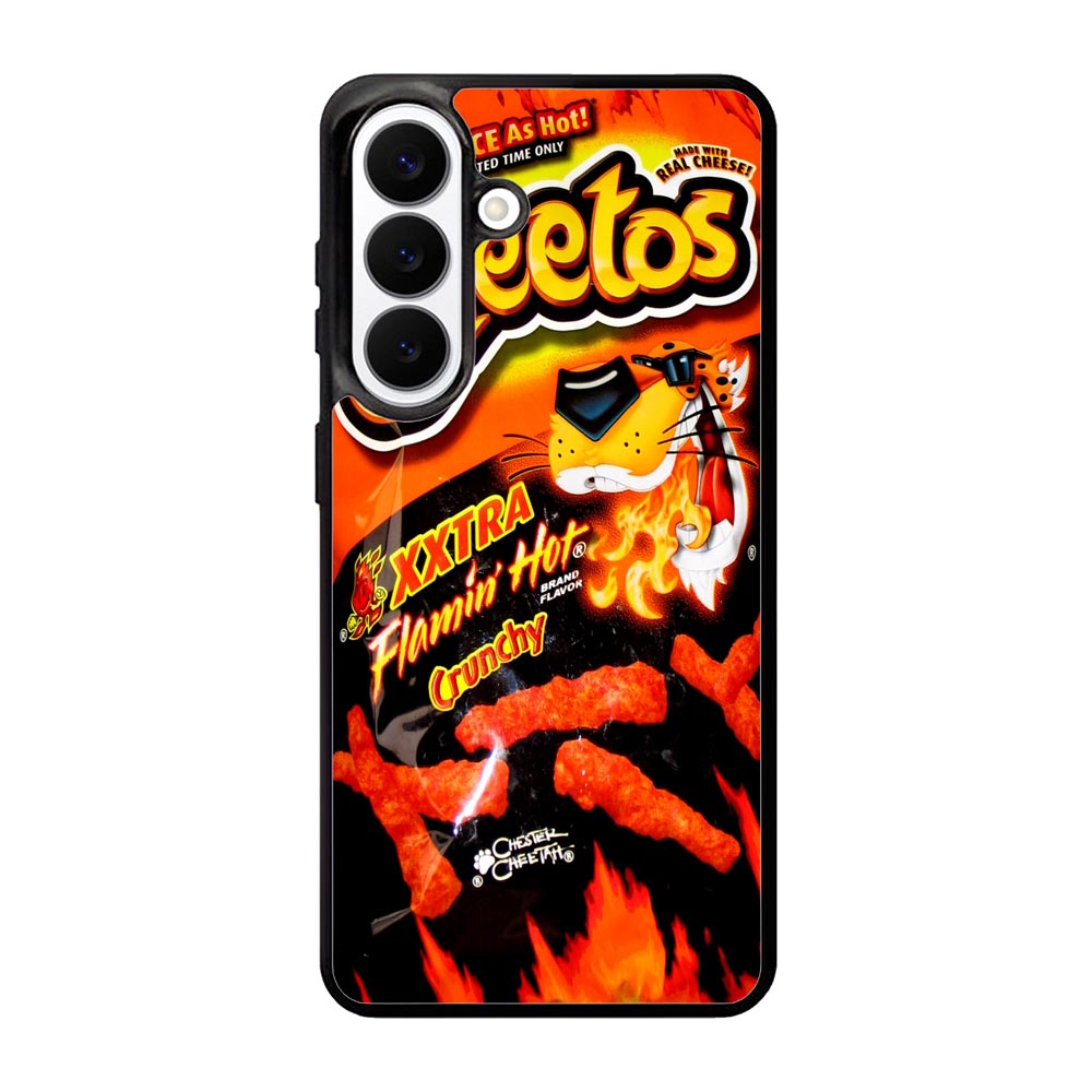 Cheetos Hot Crunchy Samsung Galaxy S26 phone case with DC0303 design