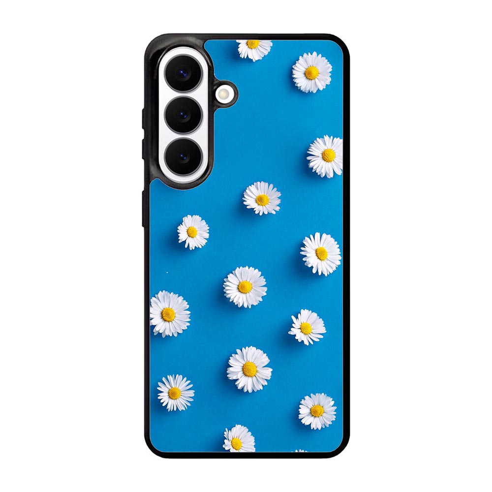 Daisy Blue Background Samsung Galaxy S26 Plus phone case