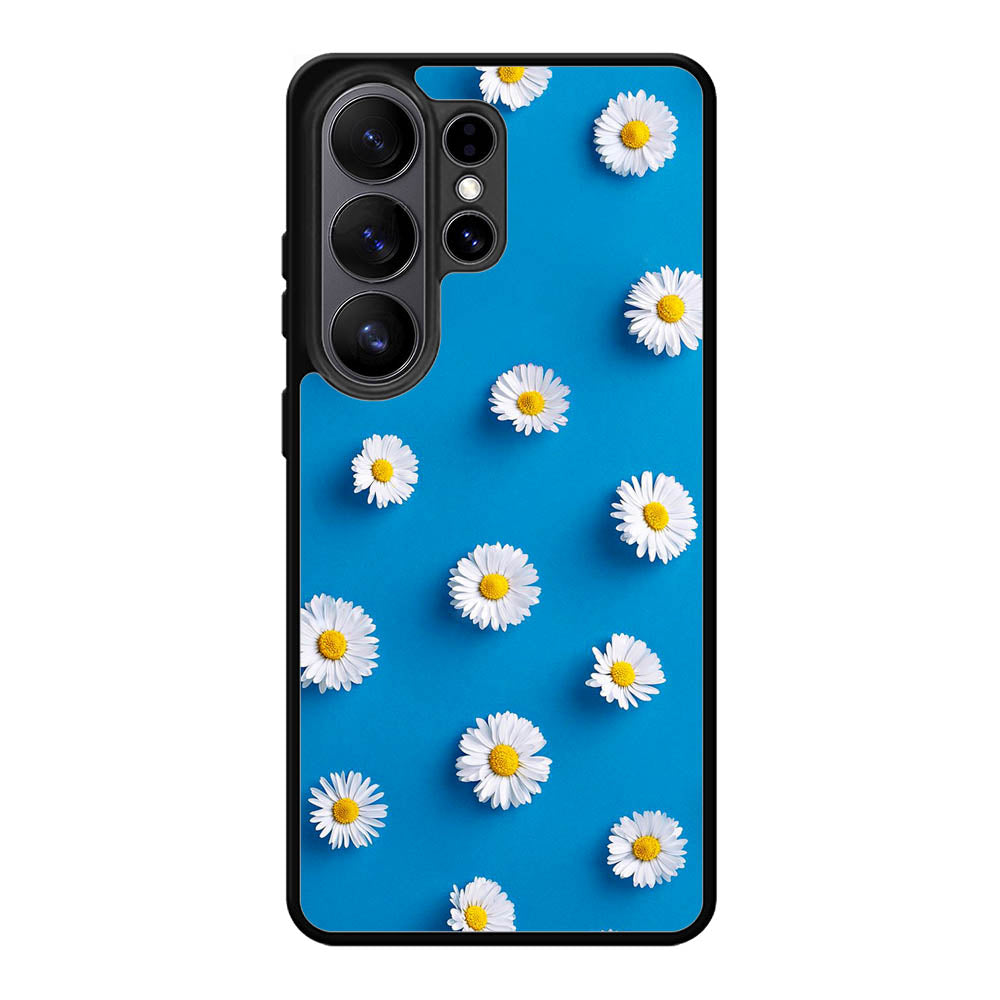 Daisy Blue Background Samsung Galaxy S26 Ultra Case
