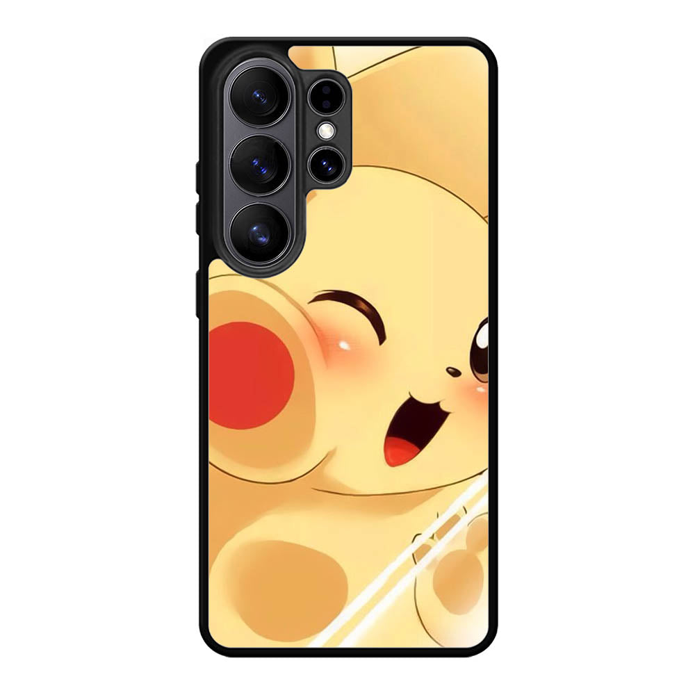 Pikachu Cute Pokemon Samsung Galaxy S26 Ultra phone case