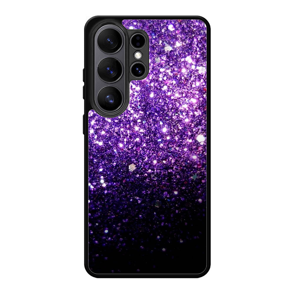 Purple Sparkling Glitter Samsung Galaxy S26 Ultra phone case