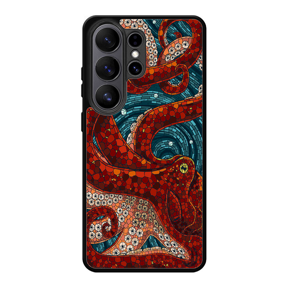 Kraken Octopus Stained Glass Samsung Galaxy S26 Ultra Case