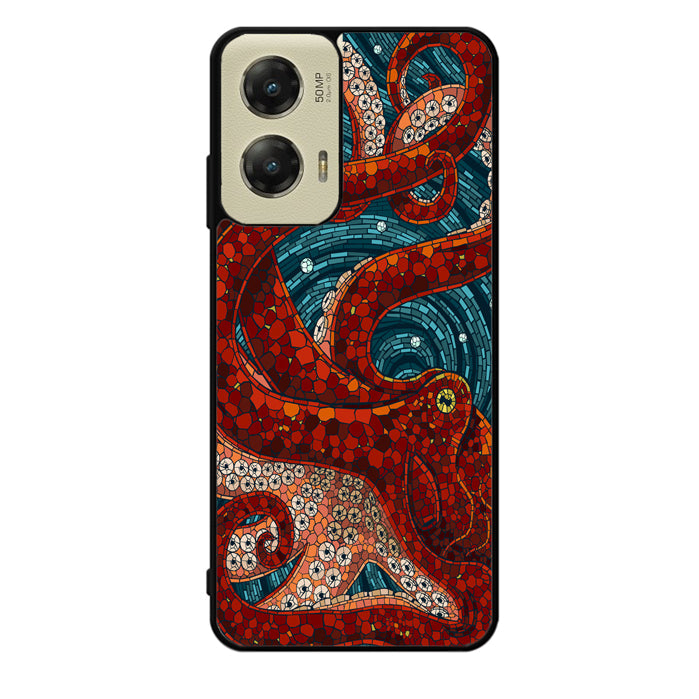 Kraken Octopus Stained Glass Motorola Moto G Stylus 5G 2024 Case