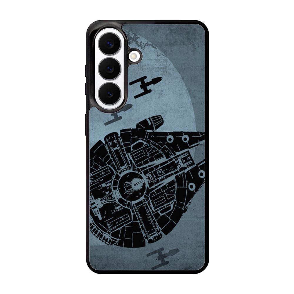 Star Wars Millenium Falcon Blue Samsung Galaxy S26 phone case