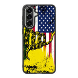 American Gadsden Flag Worn Samsung Galaxy A37 Case