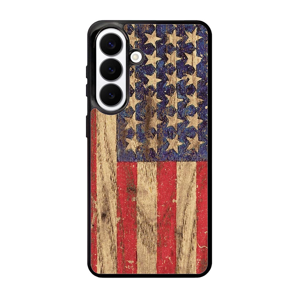 Vintage Patriotic American Flag Samsung Galaxy S26 phone case
