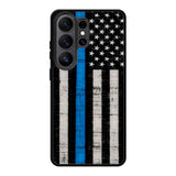 Police Blue Line Flag Samsung Galaxy S26 Ultra Case