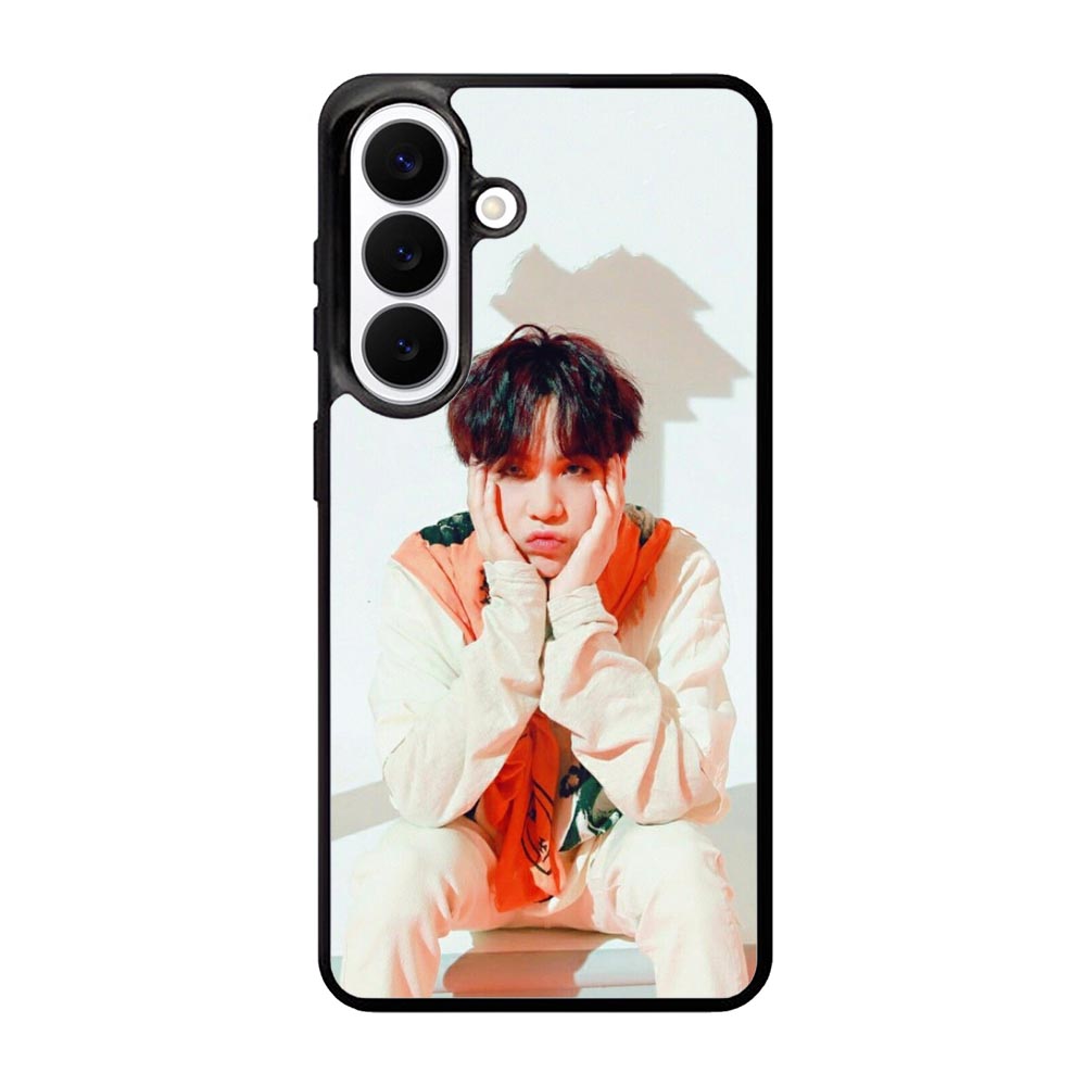 BTS Suga Wallpaper Samsung Galaxy S26 Plus phone case with DC0260 design