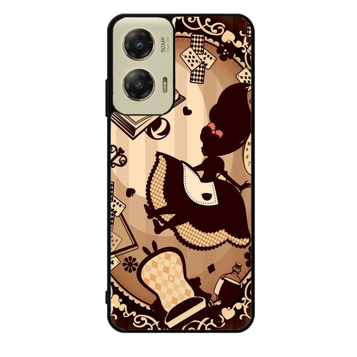 Alice in Wonderland Brown Motorola Moto G Stylus 5G 2024 Case