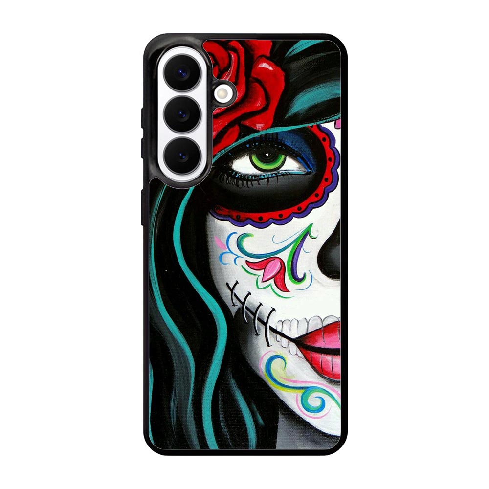 Sugar Skull Acrylic Paintin Samsung Galaxy S26 phone case