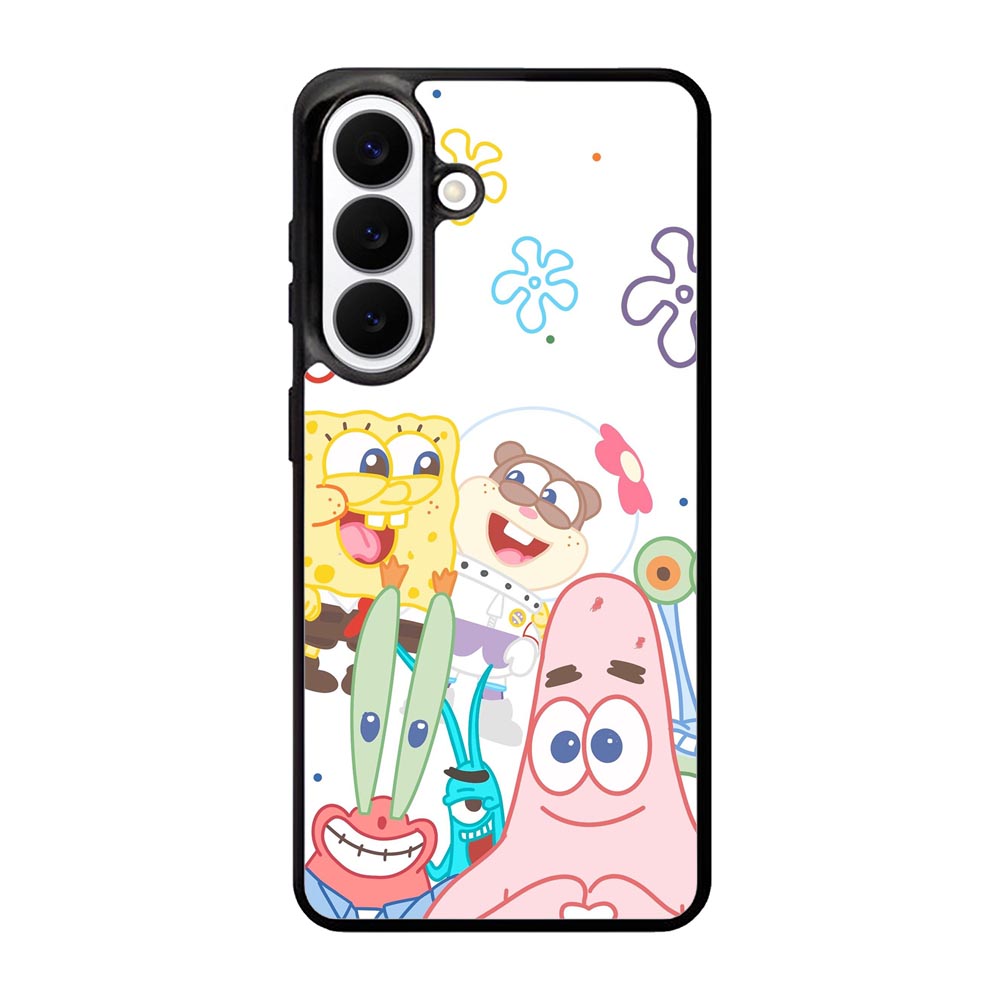 Spongebob Friends Happy Samsung Galaxy S26 phone case