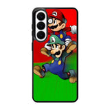 Luigi Mario Cute Cartoon Samsung Galaxy S26 phone case