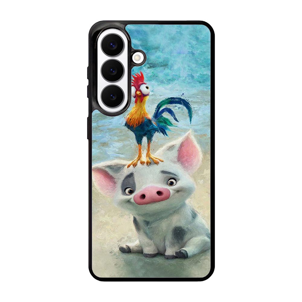 Moana Pua Pig Heihei Beach Samsung Galaxy S26 phone case