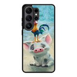 Moana Pua Pig Heihei Beach Samsung Galaxy S26 Ultra Case