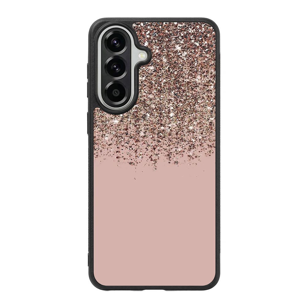 Pink Rose Gold Bronze Glitter Samsung Galaxy A37 Case