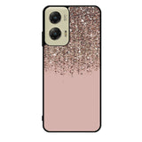 Pink Rose Gold Bronze Glitter Motorola Moto G Stylus 5G 2024 Case