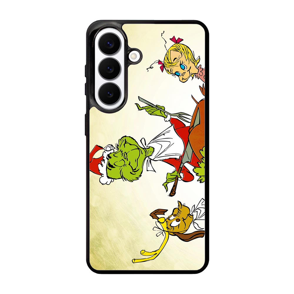 The Grinch Cartoon Samsung Galaxy S26 phone case with DC1858 design