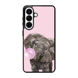 Bubble Gum Elephant Samsung Galaxy S26 Plus phone case