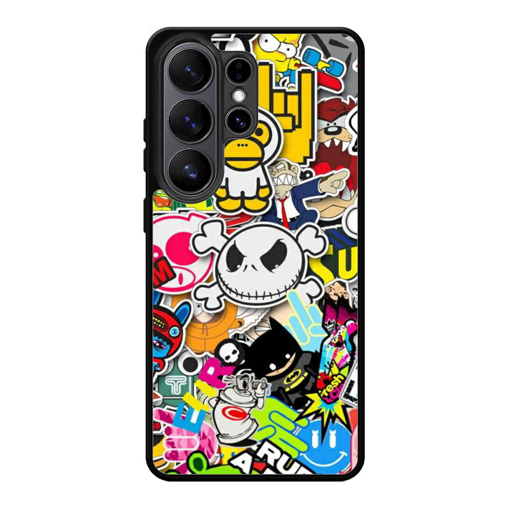 Stickerbomb Graffiti Art Collage Cool Samsung Galaxy S26 Ultra Case