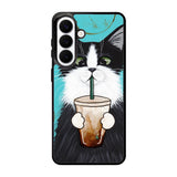 Cute Coffee Cat Samsung Galaxy S26 phone case
