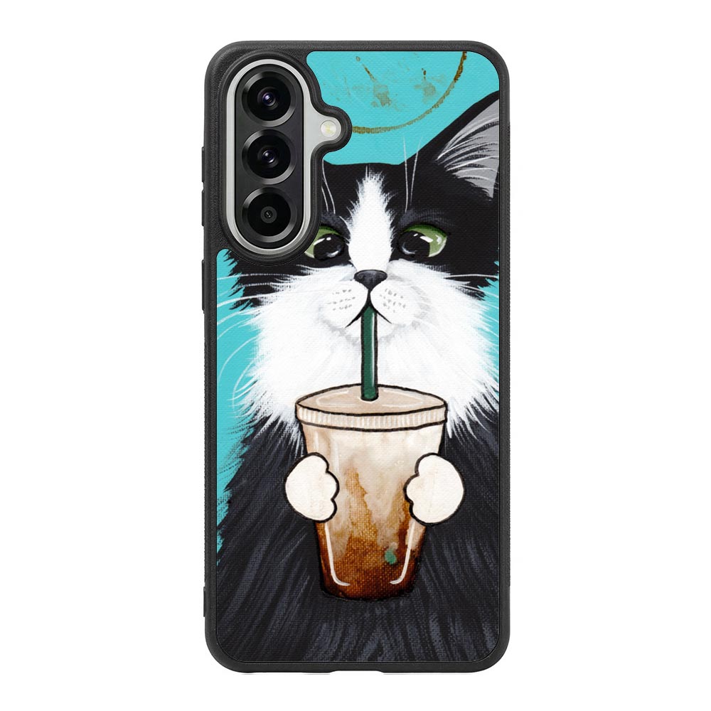 Cute Coffee Cat Samsung Galaxy A37 Case