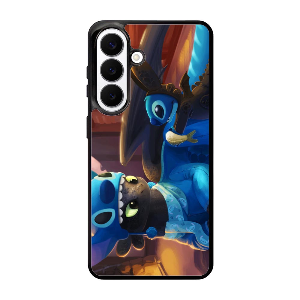 stitch and toothless Samsung Galaxy S26 phone case