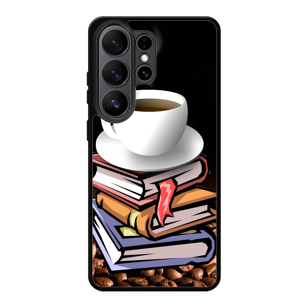 Coffee and Good Book Samsung Galaxy S26 Ultra phone case
