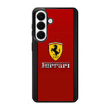 Ferrari Chrome Logo Samsung Galaxy S26 phone case