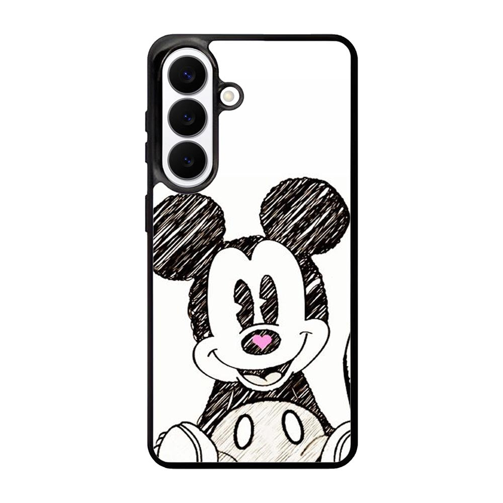 Mickey Mouse Hand Drawing Samsung Galaxy S26 phone case