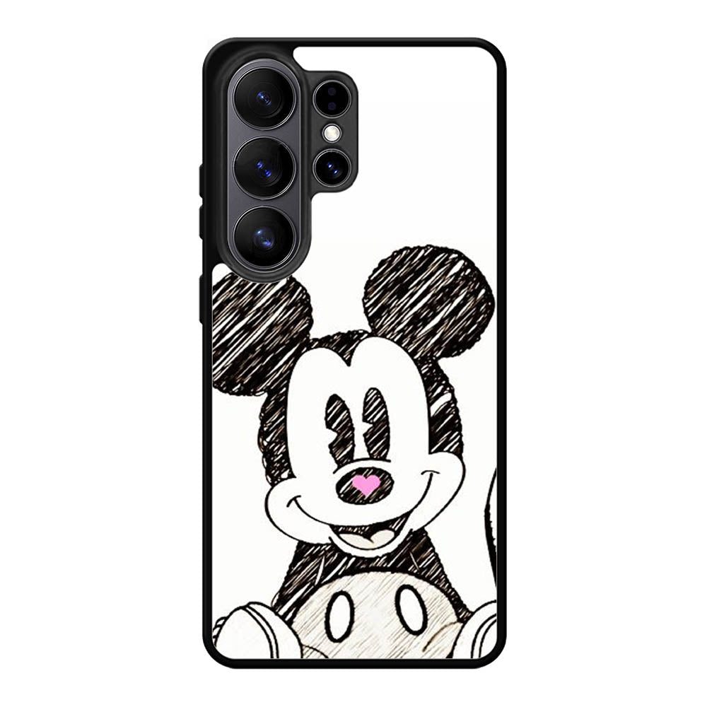 Mickey Mouse Hand Drawing Samsung Galaxy S26 Ultra phone case