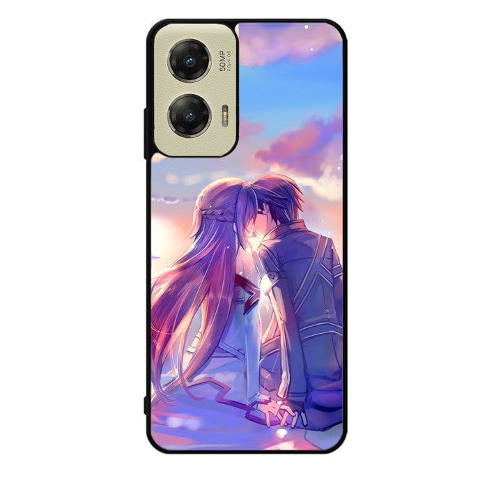 Anime Asuna Yuuki Kirito Sinon SAO Motorola Moto G Stylus 5G 2024 Case