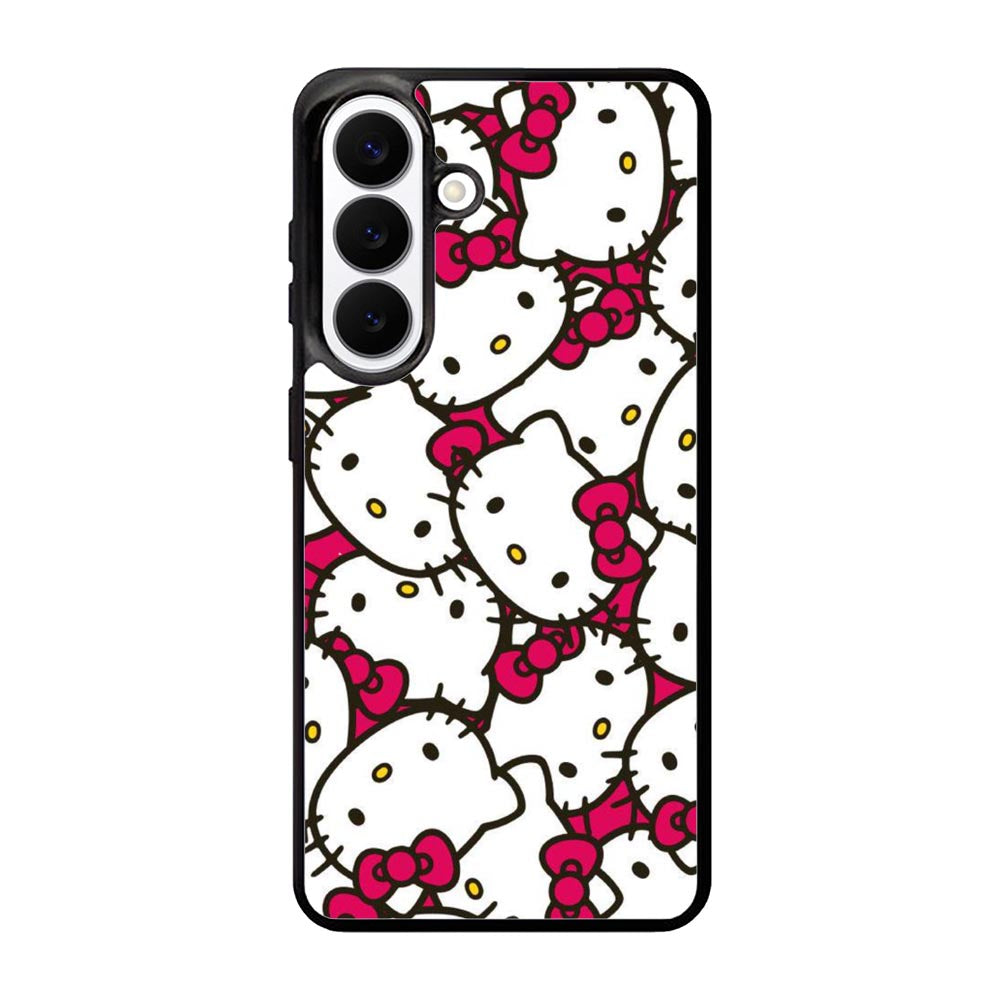 Hello Kitty Face Pattern Samsung Galaxy S26 Case DC0836