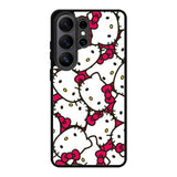 Hello Kitty Face Pattern Samsung Galaxy S26 Ultra Case DC0836