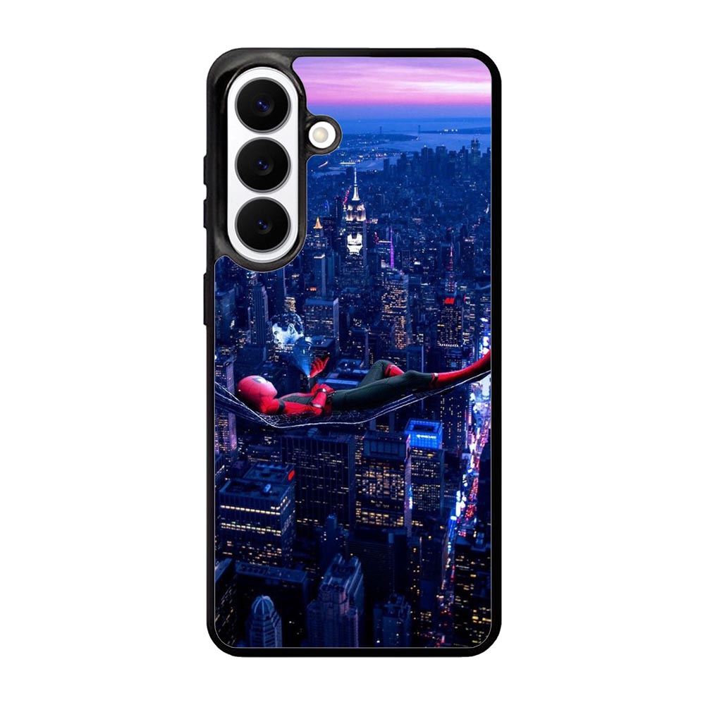 Spiderman In Sky Samsung Galaxy S26 phone case