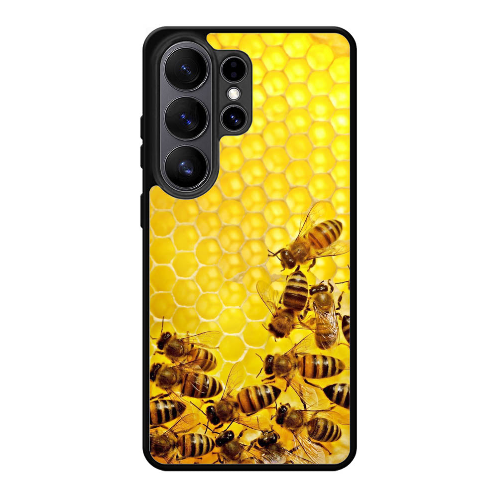 Bee Honeycomb Samsung Galaxy S26 Ultra phone case
