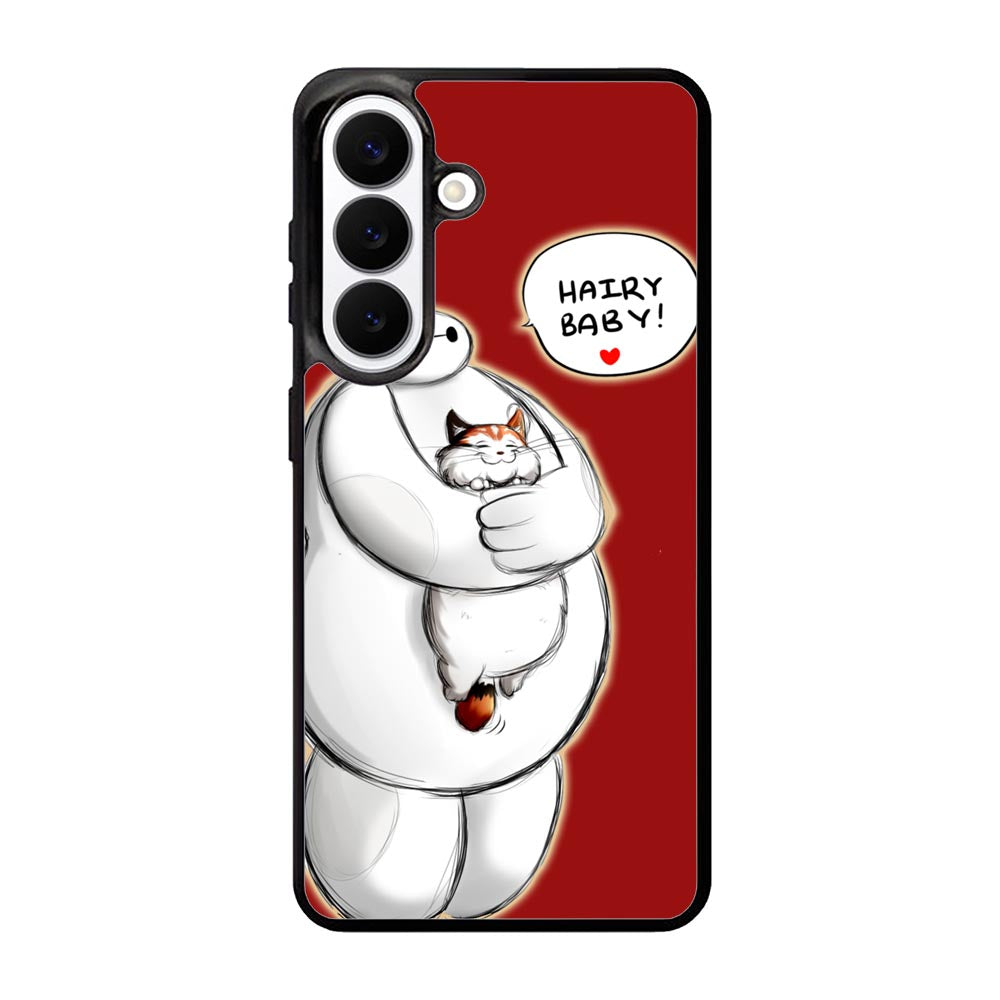 Cat and Baymax Hairy Baby Samsung Galaxy S26 phone case