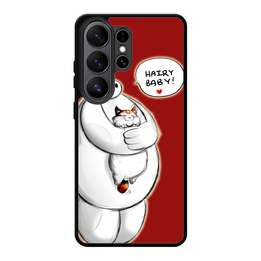 Cat and Baymax Hairy Baby Samsung Galaxy S26 Ultra phone case