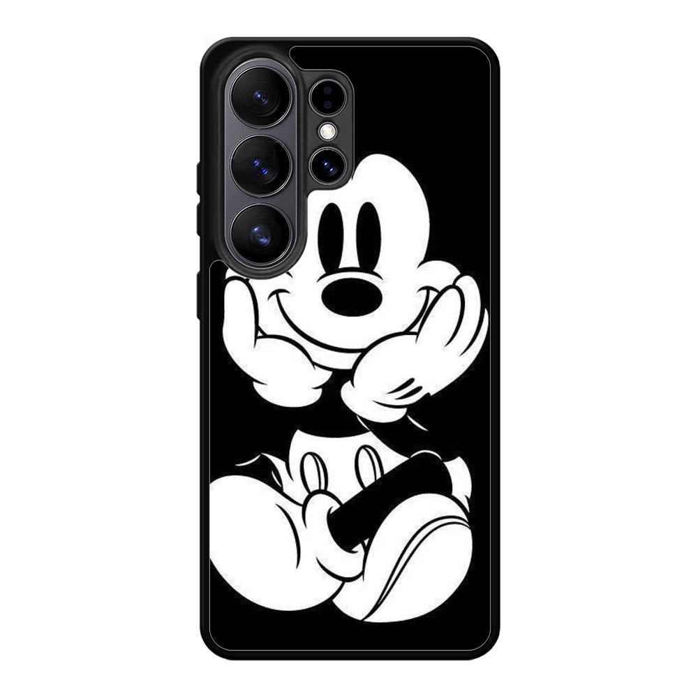 Black Mickey Mouse Samsung Galaxy S26 Ultra phone case