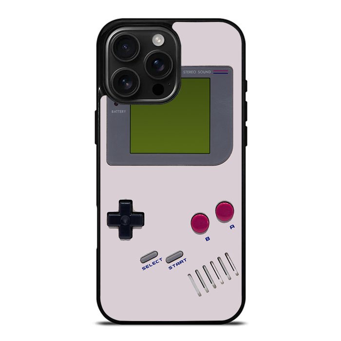 Classic Retro White Milk Gameboy Case iPhone 16 Pro Case DC0364