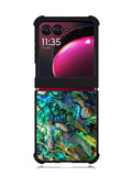 Luxury Blue Abalone Motorola Moto Razr Plus 2023 , Moto Razr+ 2023 Case